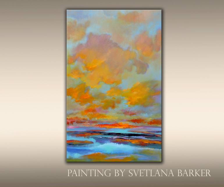 Original Impressionism Landscape Painting by Veta Barker