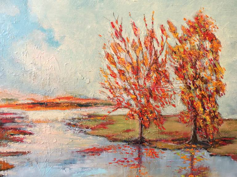 Original Impressionism Landscape Painting by Veta Barker