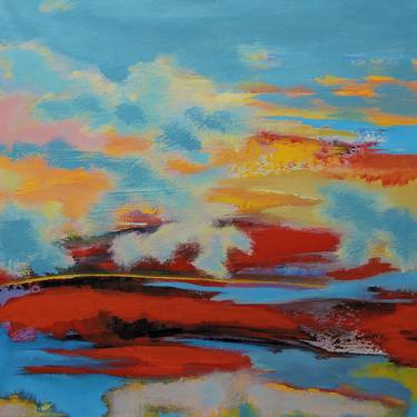 Original Abstract Landscape Paintings by Veta Barker