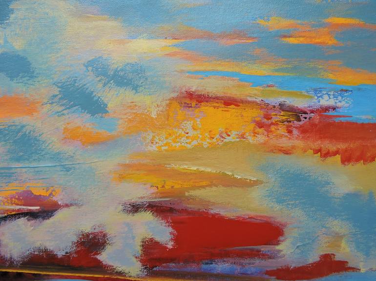 Original Abstract Landscape Painting by Veta Barker