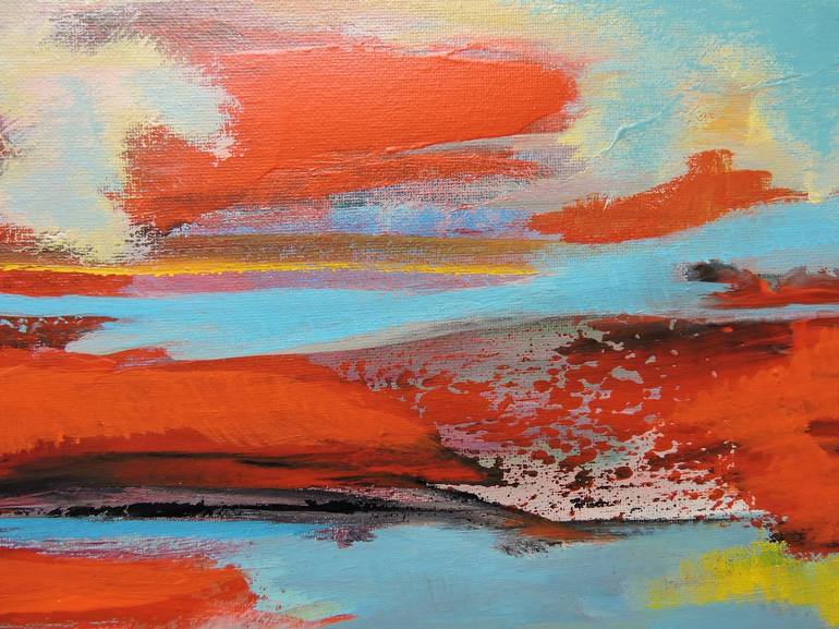 Original Abstract Landscape Painting by Veta Barker