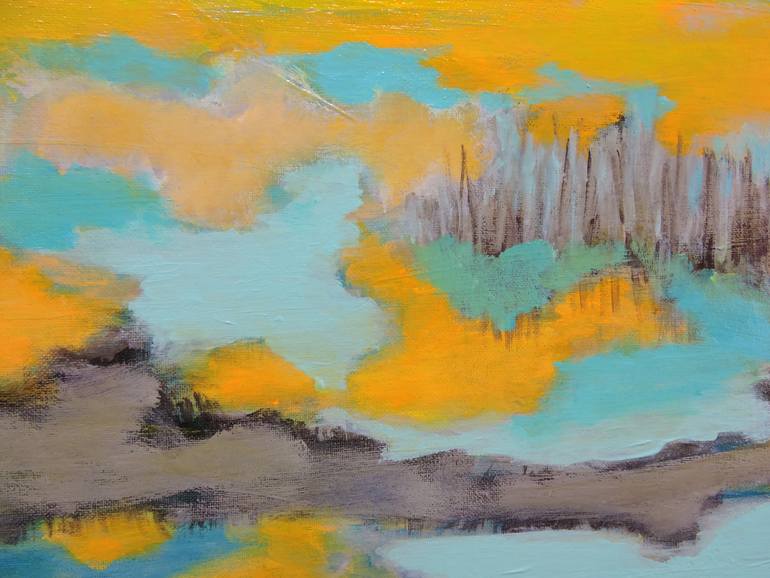 Original Abstract Expressionism Landscape Painting by Veta Barker