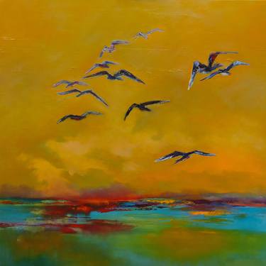 Original Expressionism Landscape Paintings by Veta Barker