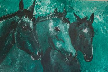 Original Realism Horse Paintings by Ilona van Burgel
