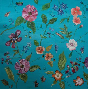 Print of Figurative Floral Paintings by Ilona van Burgel