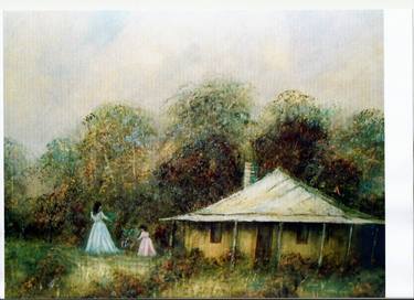 Original Rural life Painting by TRISH HEND