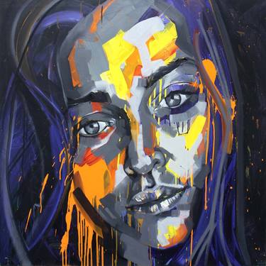 Original Abstract Portrait Paintings by Kos Cos