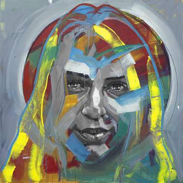 Original Abstract Portrait Paintings by Kos Cos