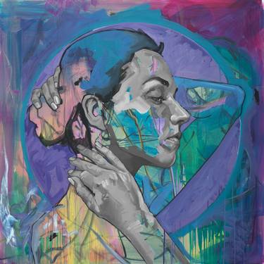 Original Abstract Portrait Paintings by Kos Cos