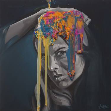 Original Abstract Mortality Paintings by Kos Cos