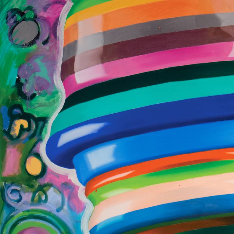 Original Conceptual Abstract Painting by Kos Cos