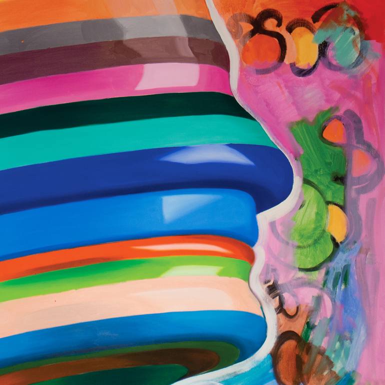 Original Conceptual Abstract Painting by Kos Cos