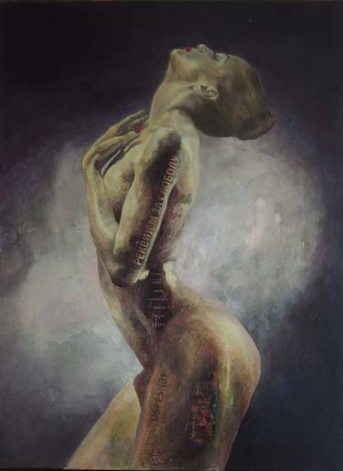 Original Figurative Women Paintings by Aleksandra Ćaldović