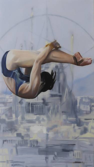 Original Figurative Sports Paintings by Steven Curtis