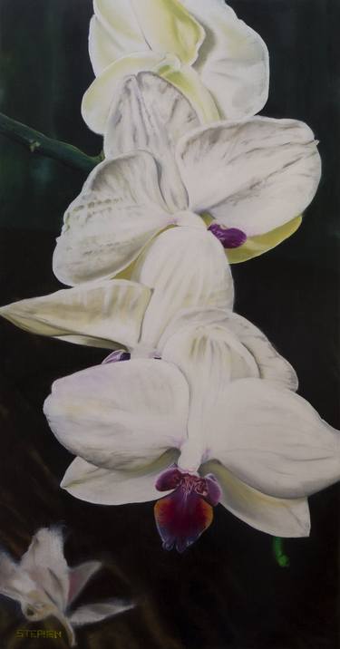 Original Realism Floral Paintings by Steven Curtis