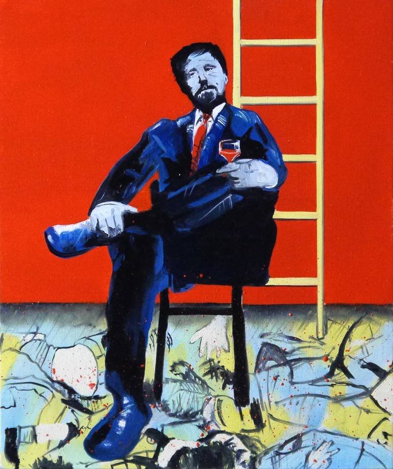 Original Conceptual Politics Painting by Steven Curtis