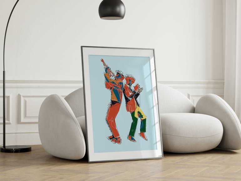 Original Contemporary People Digital by Steve Kalinda