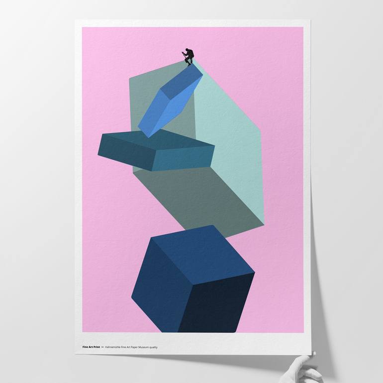 Original Illustration Geometric Digital by Steve Kalinda