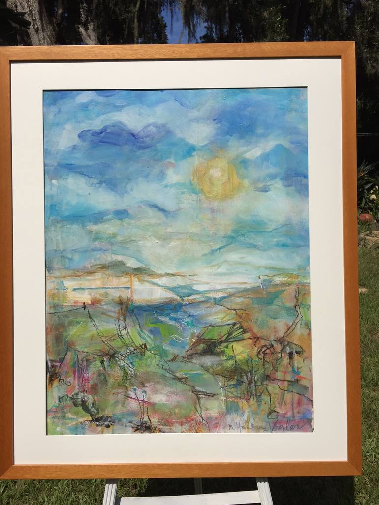 Original Impressionism Seascape Painting by Nancy Hamlin-Vogler