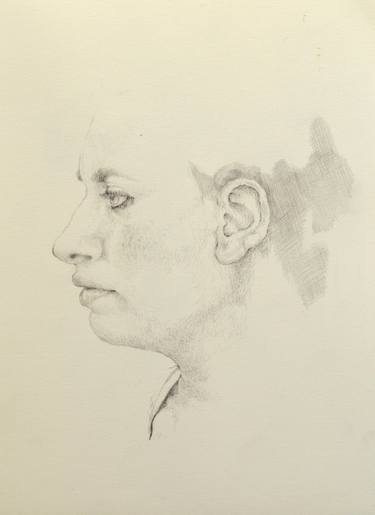 Original Fine Art Portrait Drawings by Sara Cancellieri