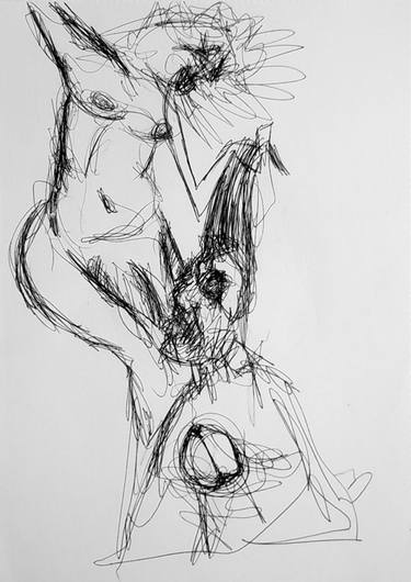 Print of Expressionism Erotic Drawings by Daniel Artesero