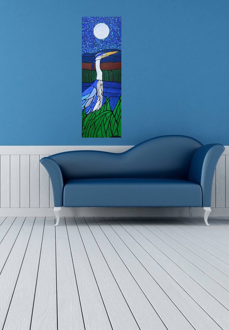 Original Abstract Animal Painting by Rachel Olynuk