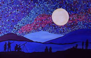 Original Art Nouveau Outer Space Paintings by Rachel Olynuk