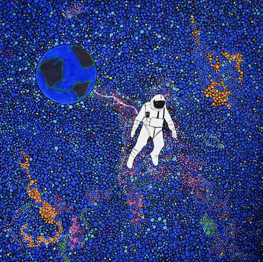 Original Abstract Expressionism Outer Space Paintings by Rachel Olynuk