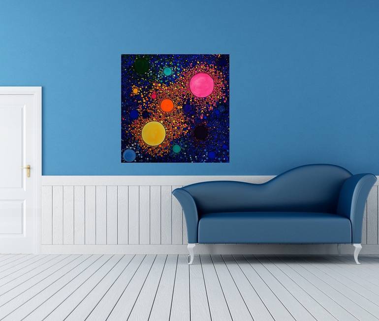 Original Outer Space Painting by Rachel Olynuk