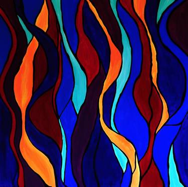 Print of Abstract Patterns Paintings by Rachel Olynuk