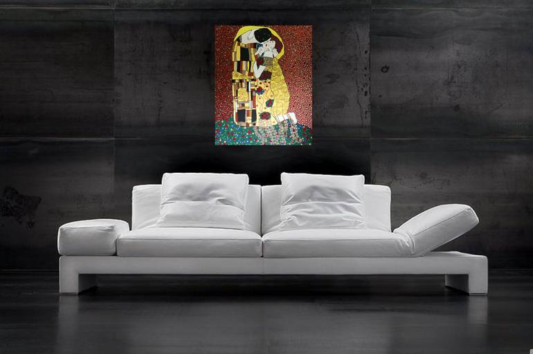 Original Abstract Love Painting by Rachel Olynuk