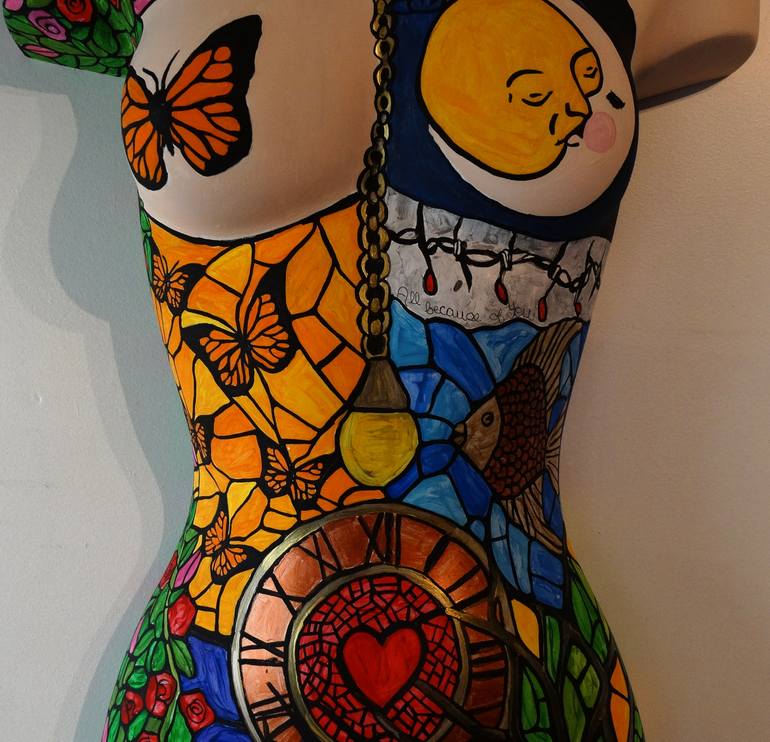 Original Expressionism Women Sculpture by Rachel Olynuk