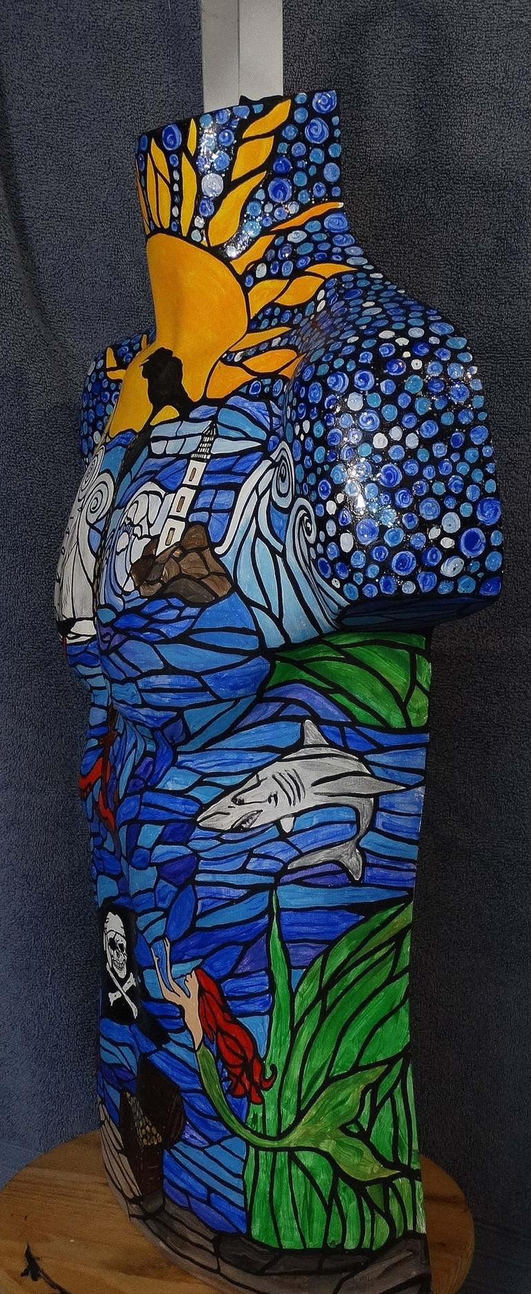 Original Expressionism Seascape Sculpture by Rachel Olynuk