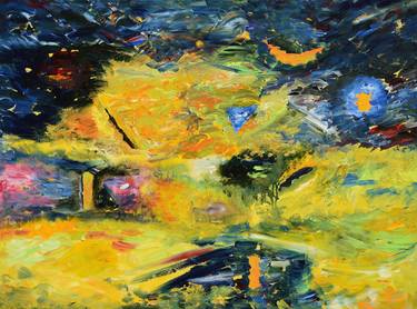 Original Abstract Expressionism Abstract Paintings by Vinay Sane
