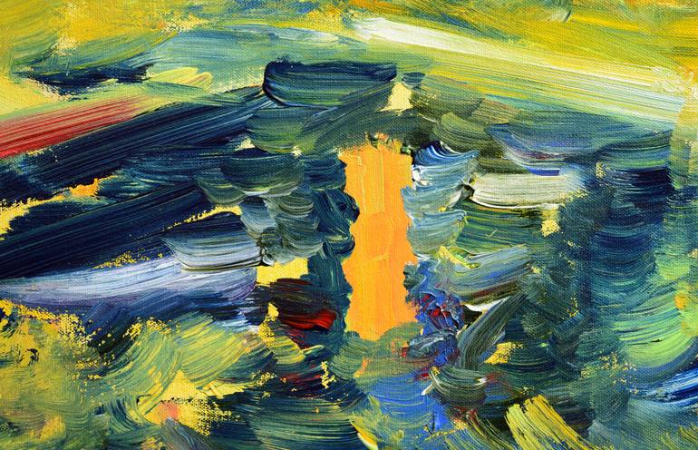 Original Abstract Expressionism Abstract Painting by Vinay Sane