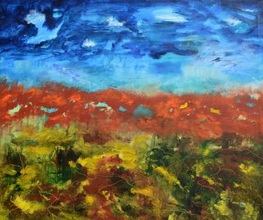 Original Abstract Expressionism Abstract Painting by Vinay Sane