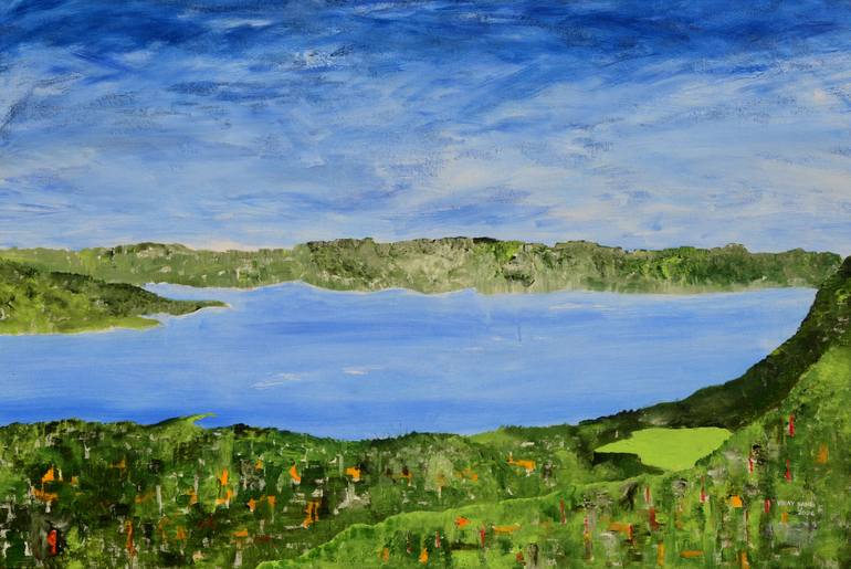 Original Landscape Painting by Vinay Sane | Impressionism Art on Canvas | Wish You Were Here - I