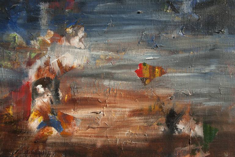 Original Abstract Expressionism Abstract Painting by Vinay Sane