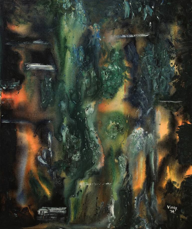 Print of Abstract Expressionism Abstract Paintings by Vinay Sane