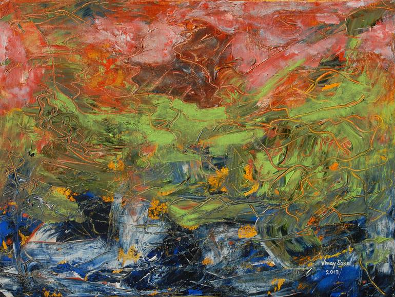 Turbulence Painting by Vinay Sane | Saatchi Art