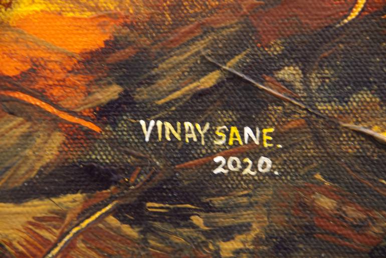 Original Abstract Expressionism Abstract Painting by Vinay Sane