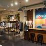 Factory Sunset, print on acrylic, installation view at Bonobos Cincinnati