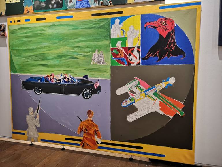 Eduard Rojas THE THEORY OF JIM GARRISON Painting by Eduard Rojas | Saatchi Art