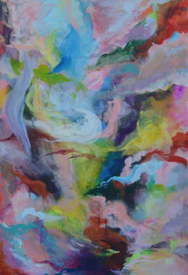 Original Abstract Painting by Machiko Hayashida