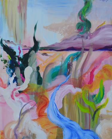 Original Abstract Painting by Machiko Hayashida