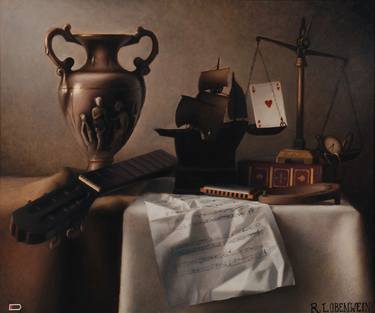 Original Still Life Painting by Rihard Lobenwein