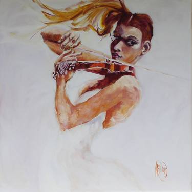 Print of Figurative Music Paintings by Veronica Robilliard