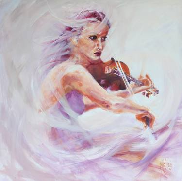 Print of Figurative Performing Arts Paintings by Veronica Robilliard