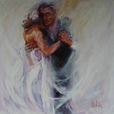 Print of Figurative Love Paintings by Veronica Robilliard