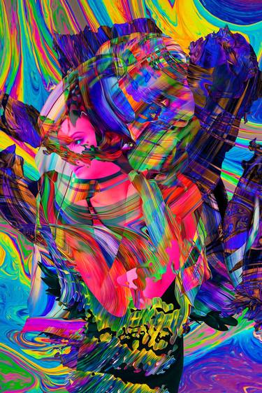 Lilly In Abstract Psychedelic Swirl 2 thumb